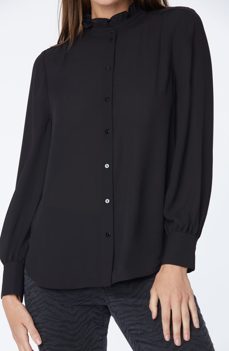 NYDJ Ruffle Neck Blouse, Alternate, color,
