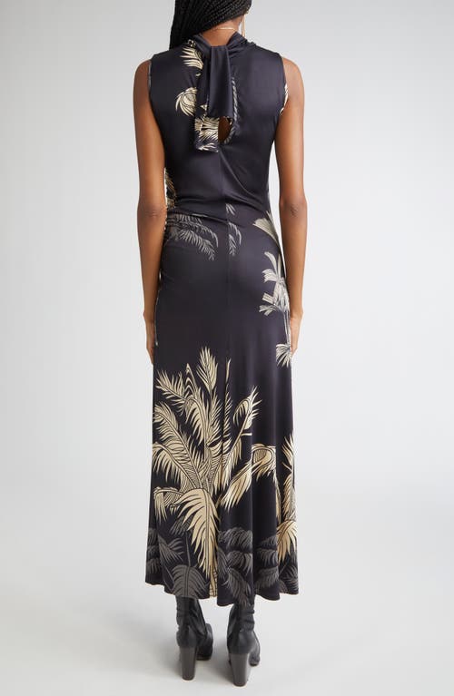 Johanna Ortiz Jacquard Elegant Expedition Midi Dress Gold In Gold