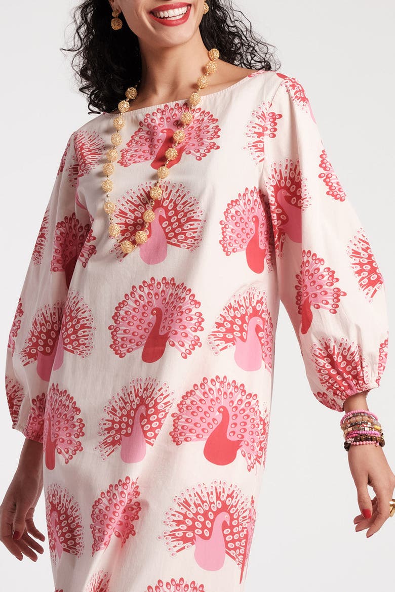 Minnow Maxi Peacock Dress, Alternate, color, Oyster/Multi