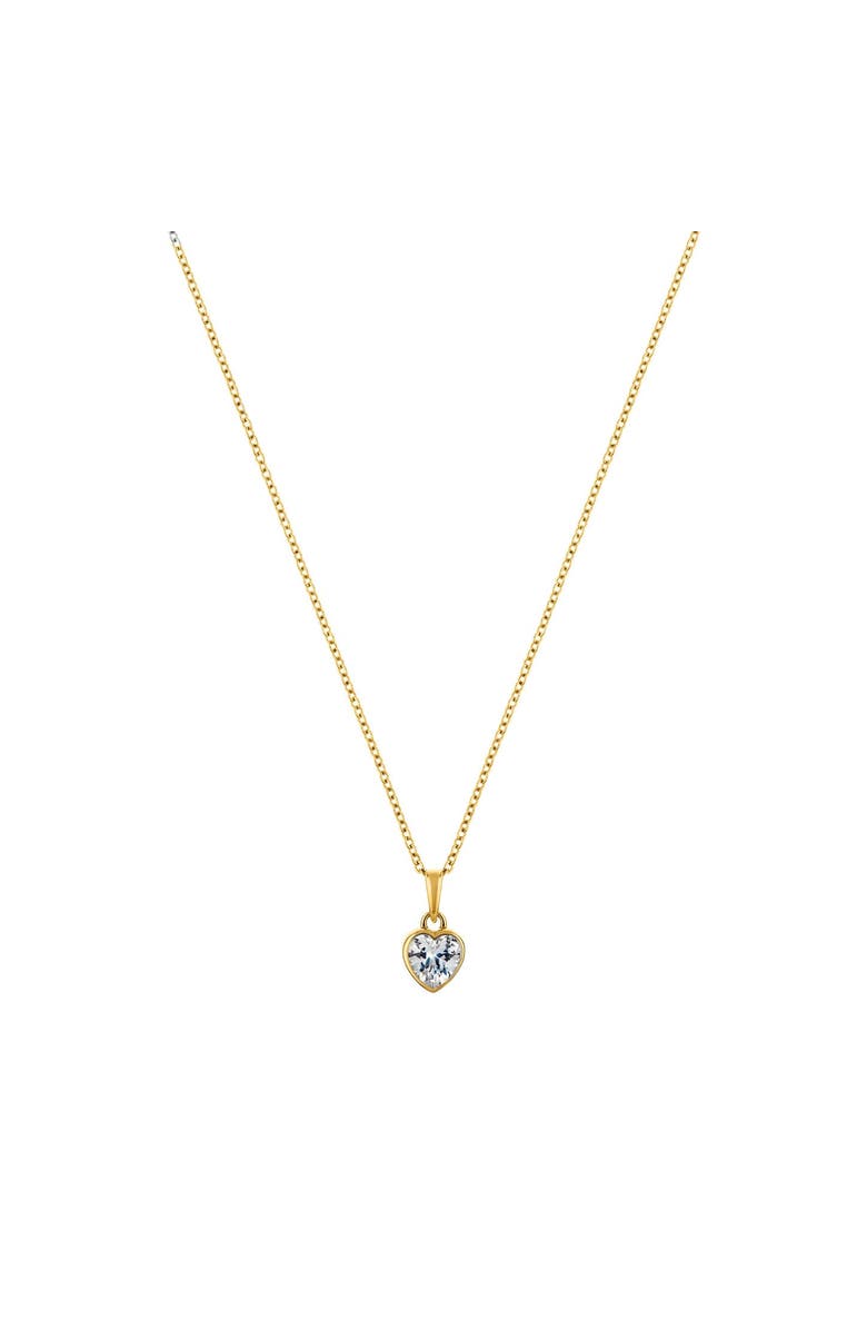 LaBante London Pure Heart Sterling Silver Necklace, Main, color, Gold