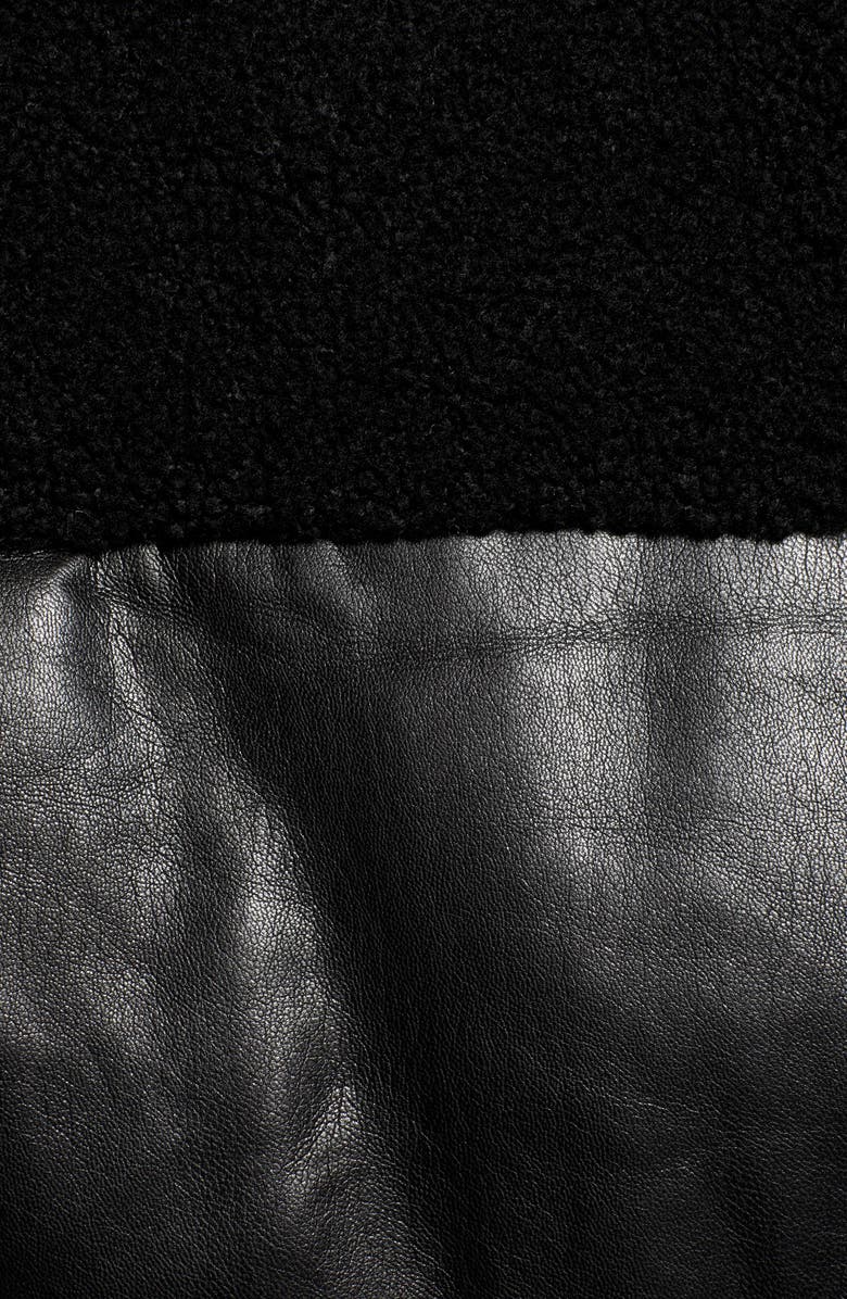 Good American Faux Shearling Puffer Jacket, Alternate, color, 