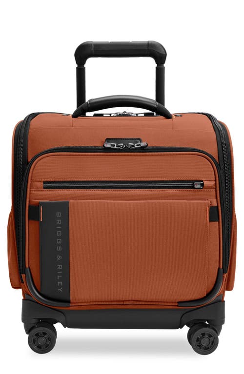 Briggs & Riley Zdx Cabin Spinner Suitcase In Brown