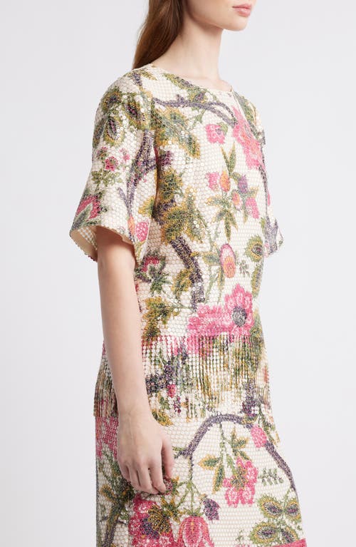 Kobi Halperin 'lilly' Split Neck Silk Blouse In White