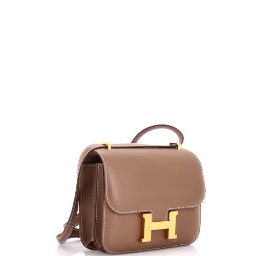 Pre-owned Hermes Hermes Constance Nm Bag Swift 18 In Brown