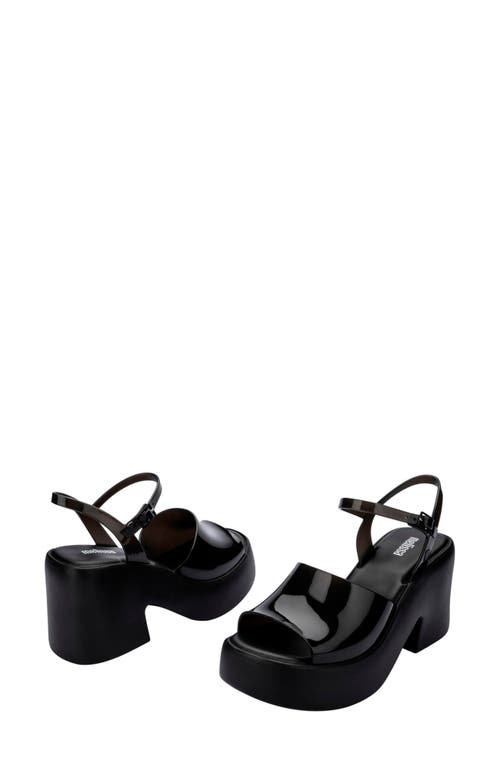 Melissa Lina Ankle Strap Platform Sandal In Black