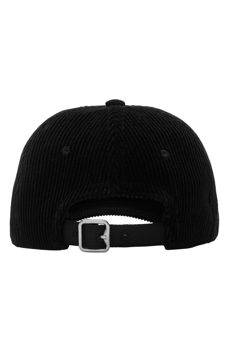 Burberry Shield Cotton Corduroy Adjustable Baseball Cap, Alternate, color, 