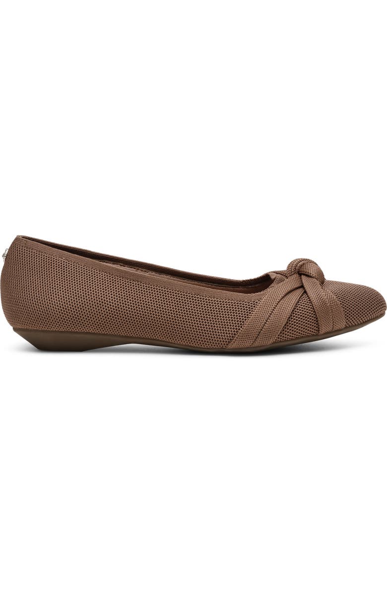 Anne Klein Olami Knot Flat, Alternate, color, Truffle Knit