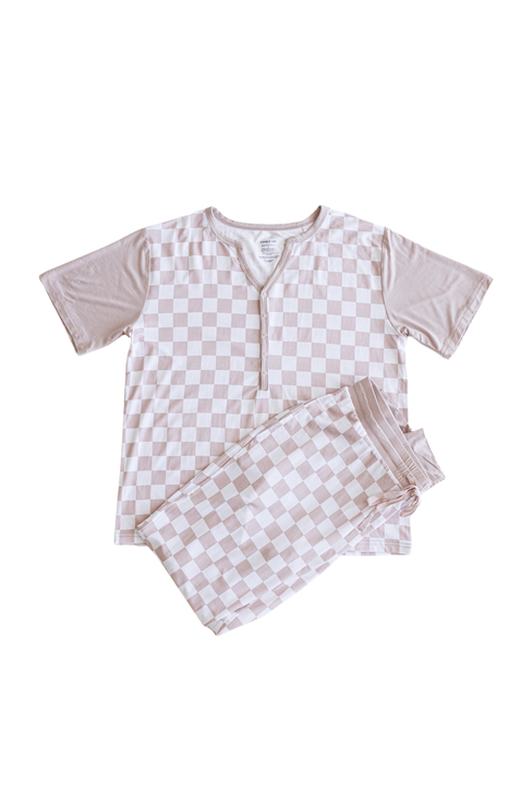 Checkered Women's Pajama Set