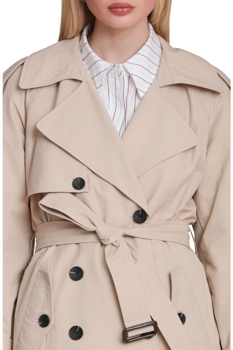 Belted Long Trench Coat, Alternate, color, WHEAT