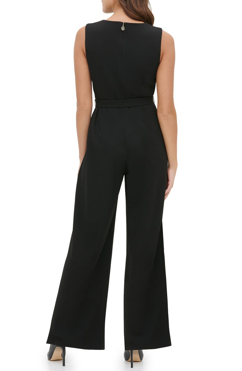 Tommy Hilfiger Sleeveless Knit Wide Leg Jumpsuit, Alternate, color,