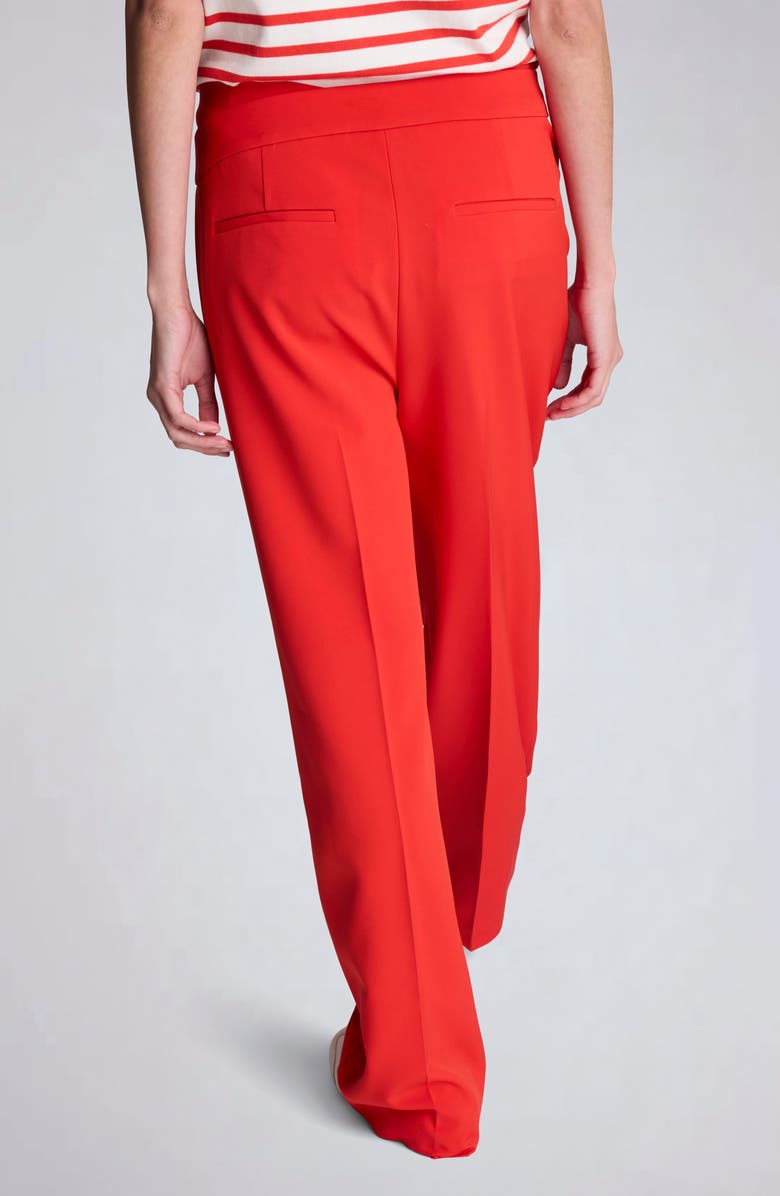 Kenneth Cole Pleat Front Wide Leg Pants, Alternate, color, Lava Red