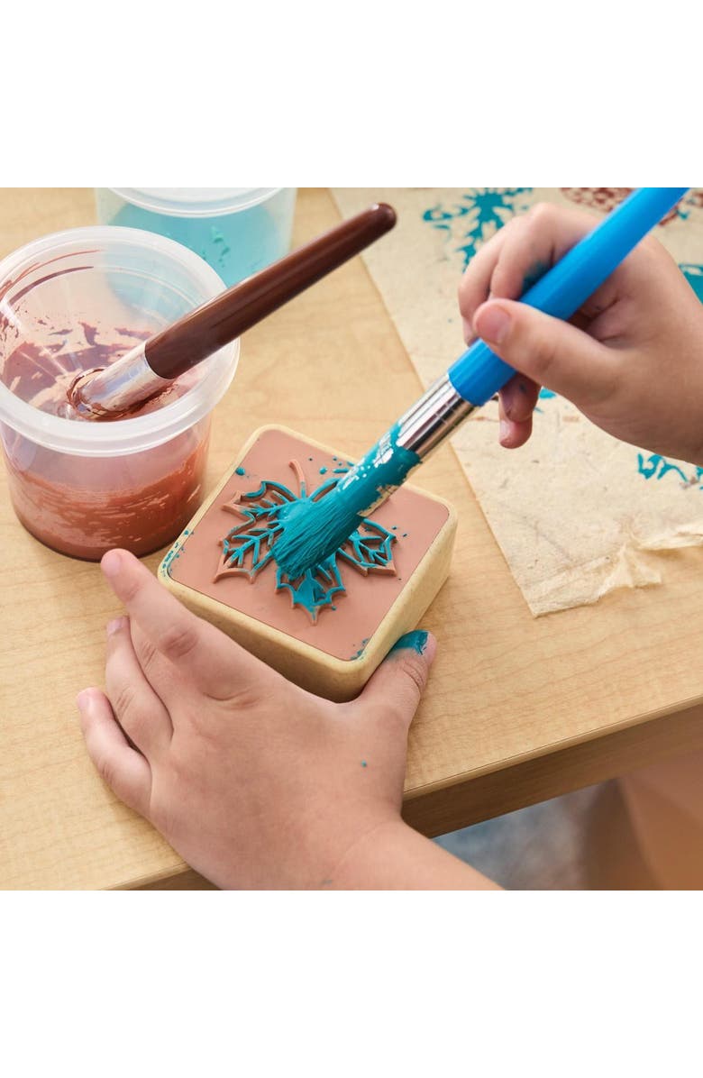 Kaplan Early Learning Company Branches and Leaves Stamps - Set of 18, Alternate, color, Multicolored