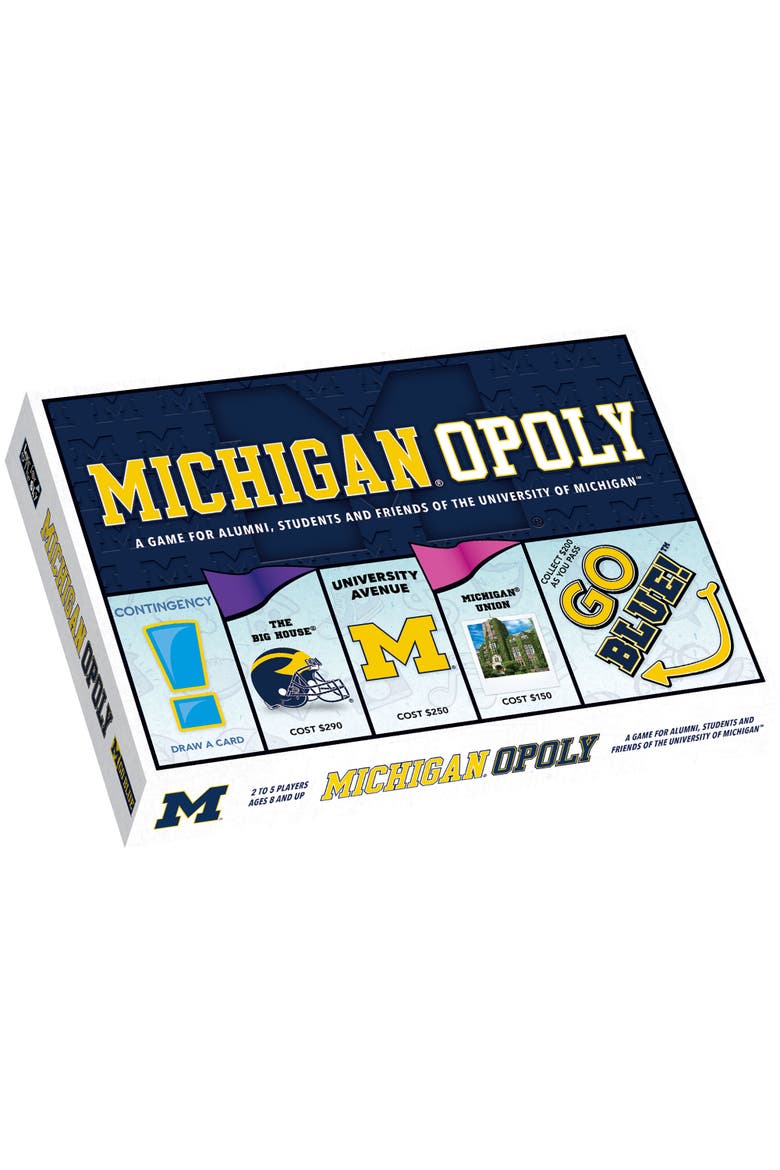 Michigan Opoly U of Michigan Board Game, Alternate, color, Multicolored