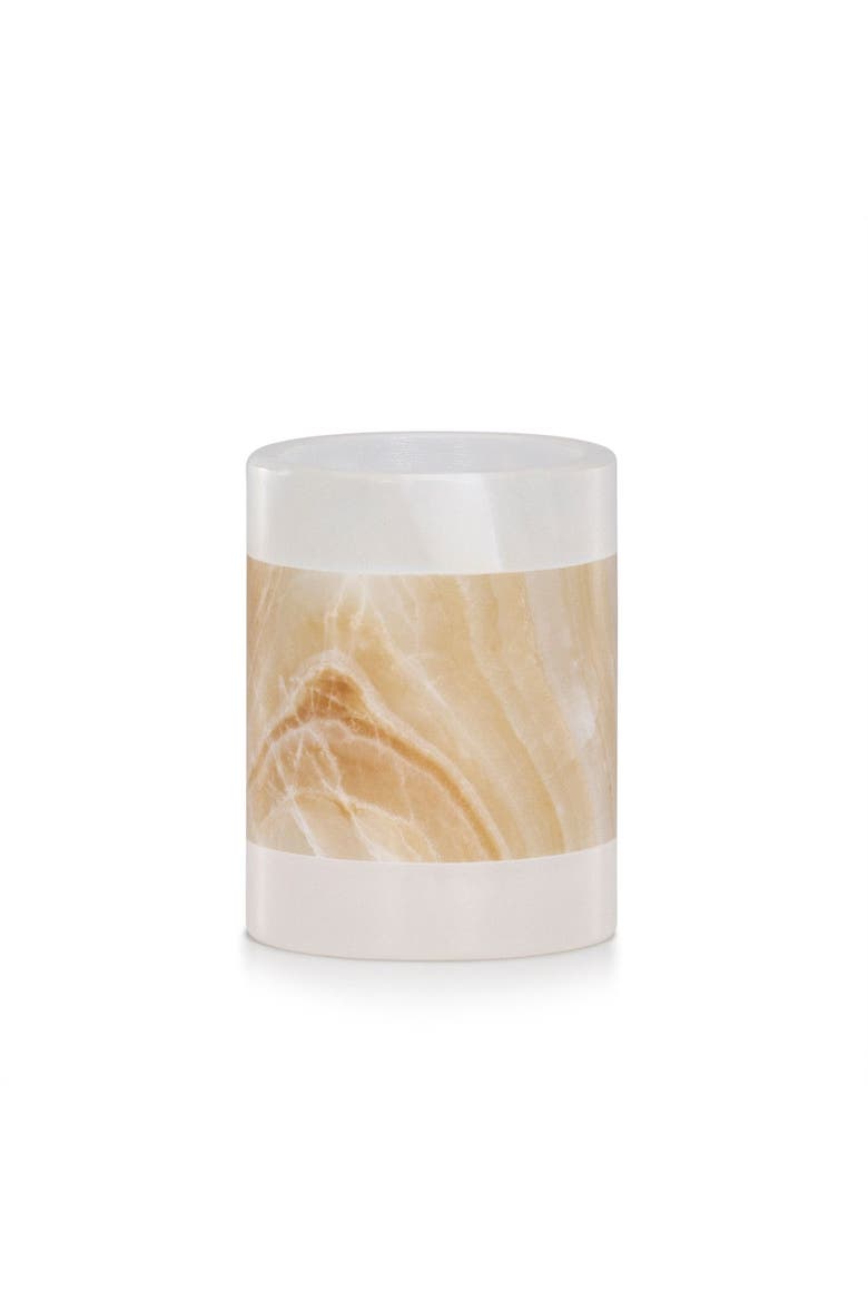 Onix Amber Brush Holder, Main, color, BEIGE