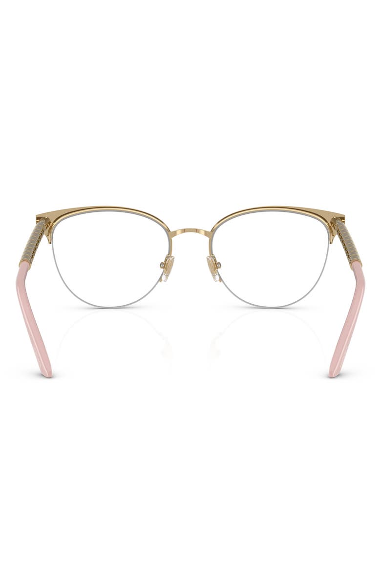 Versace 53mm Cat Eye Optical Glasses, Alternate, color, Pink