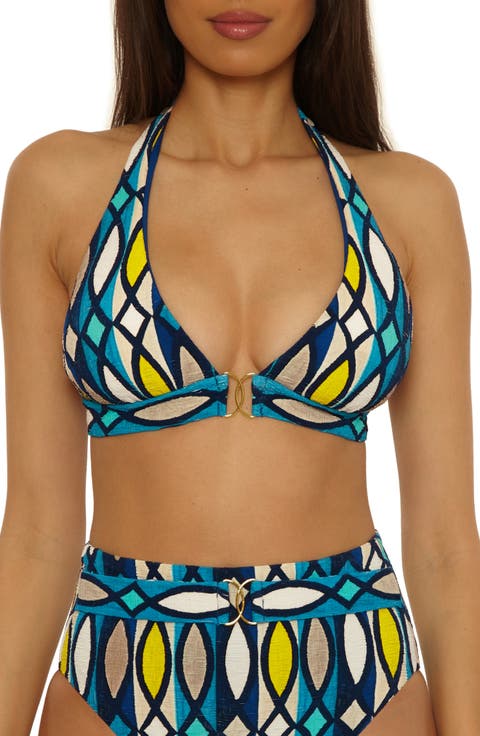 Paros Banded Halter Bikini Top