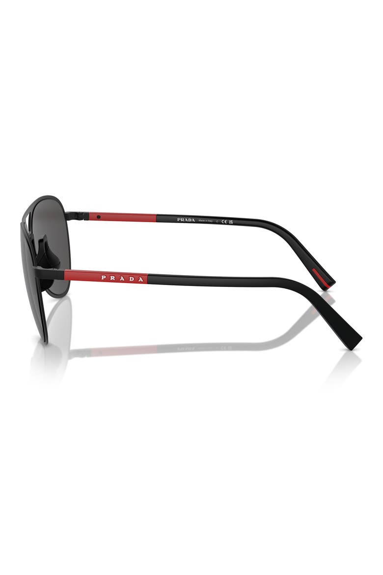 59mm Aviator Sunglasses, Alternate, color, MATTE BLACK