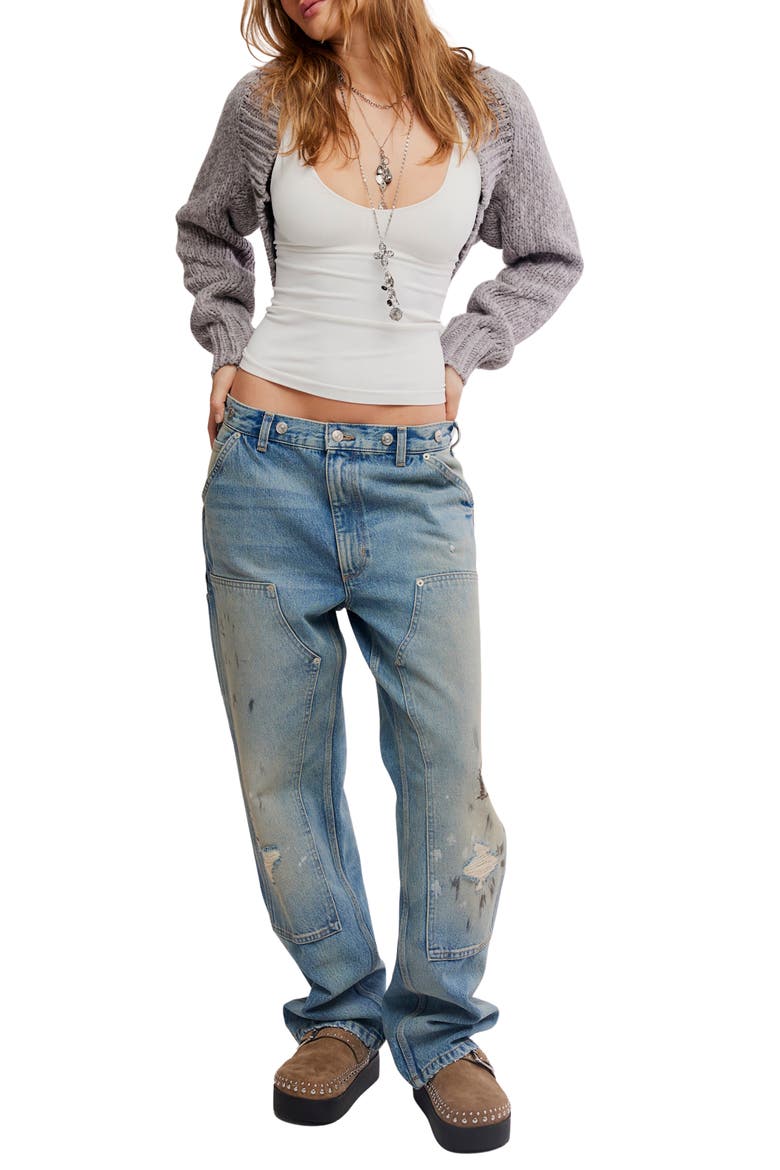 Opal Shrug, Alternate, color, GREY FLANNEL