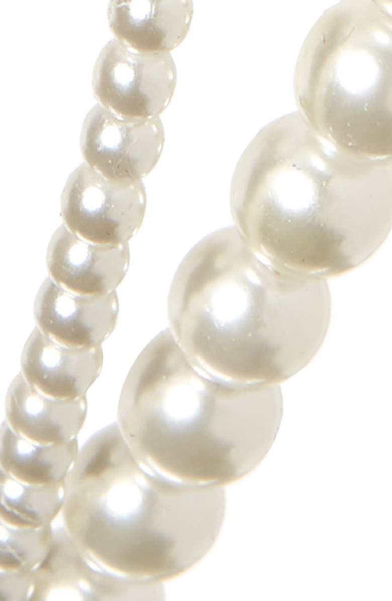 Cara Double Imitation Pearl Headband, Alternate, color, 