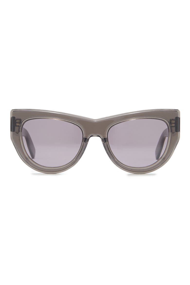 53mm Cat Eye Sunglasses, Main, color, BLACKOTHER SMOKE