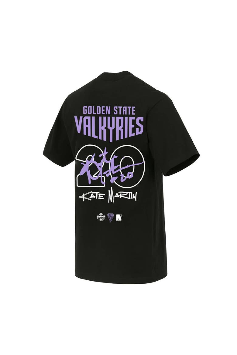 Unisex round21 Kate Martin Black Golden State Valkyries Launch Name & Number T-Shirt, Alternate, color, Black