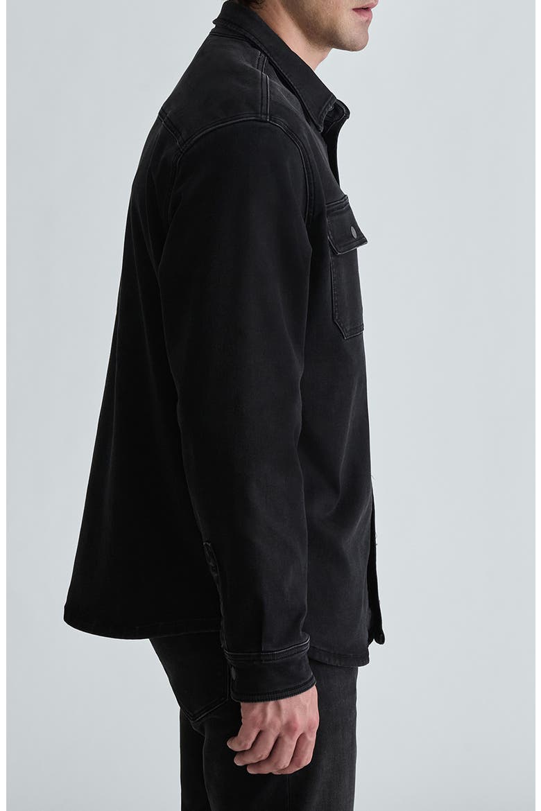 Asher Denim Button-Up Shirt, Alternate, color, SMOKE EXPLORER