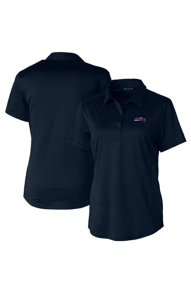 Cutter & Buck Women's Cutter & Buck Navy Seattle Seahawks Americana Prospect Textured Stretch Polo, Alternate, color, 