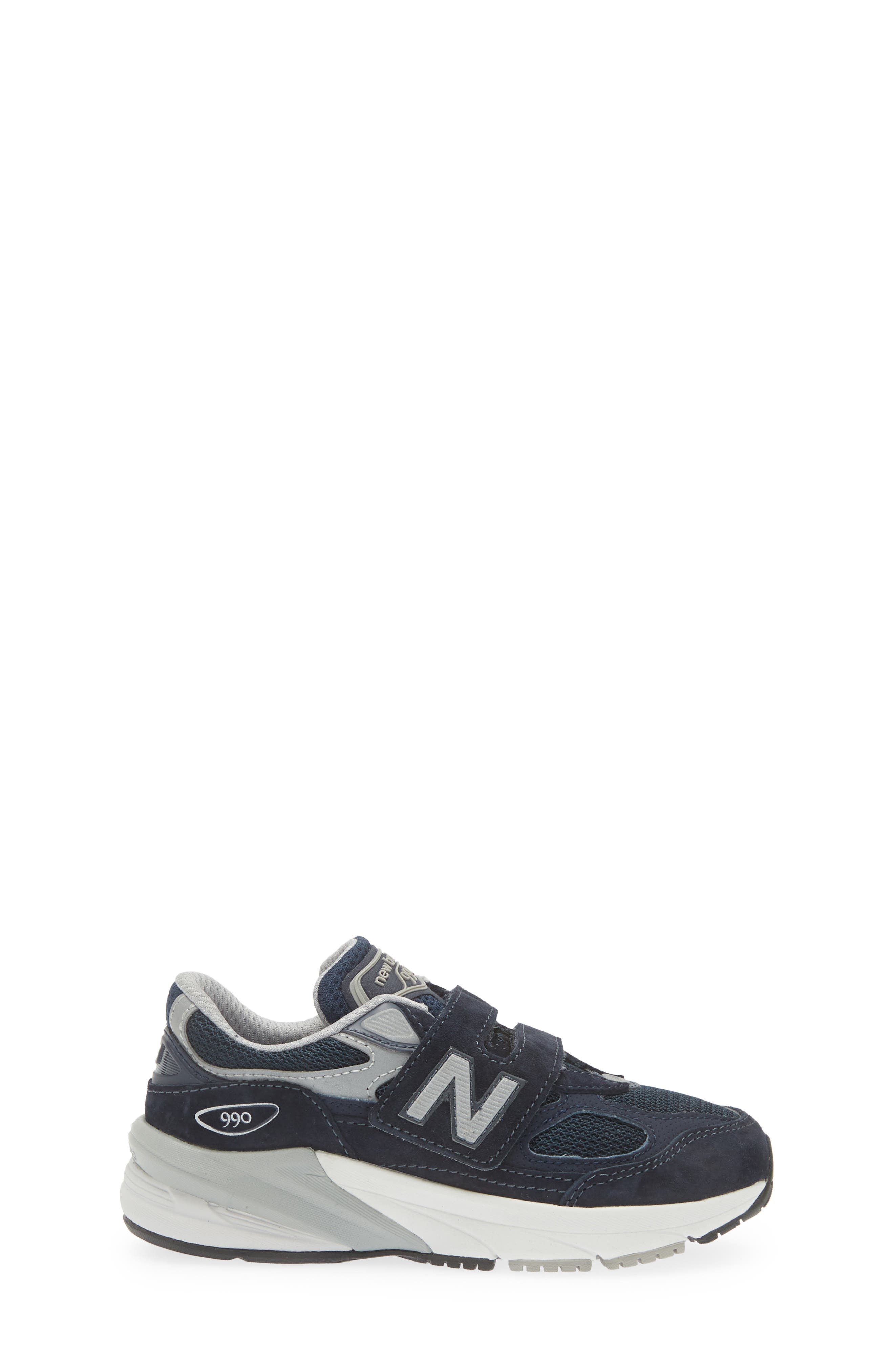 Kids' 990 v6 Sneaker, Alternate, color, NAVY/ SILVER