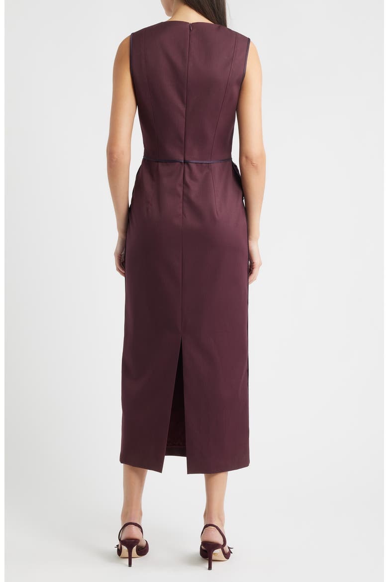 Drumialdan Virgin Wool Midi Sheath Dress, Alternate, color, DK PRPLE