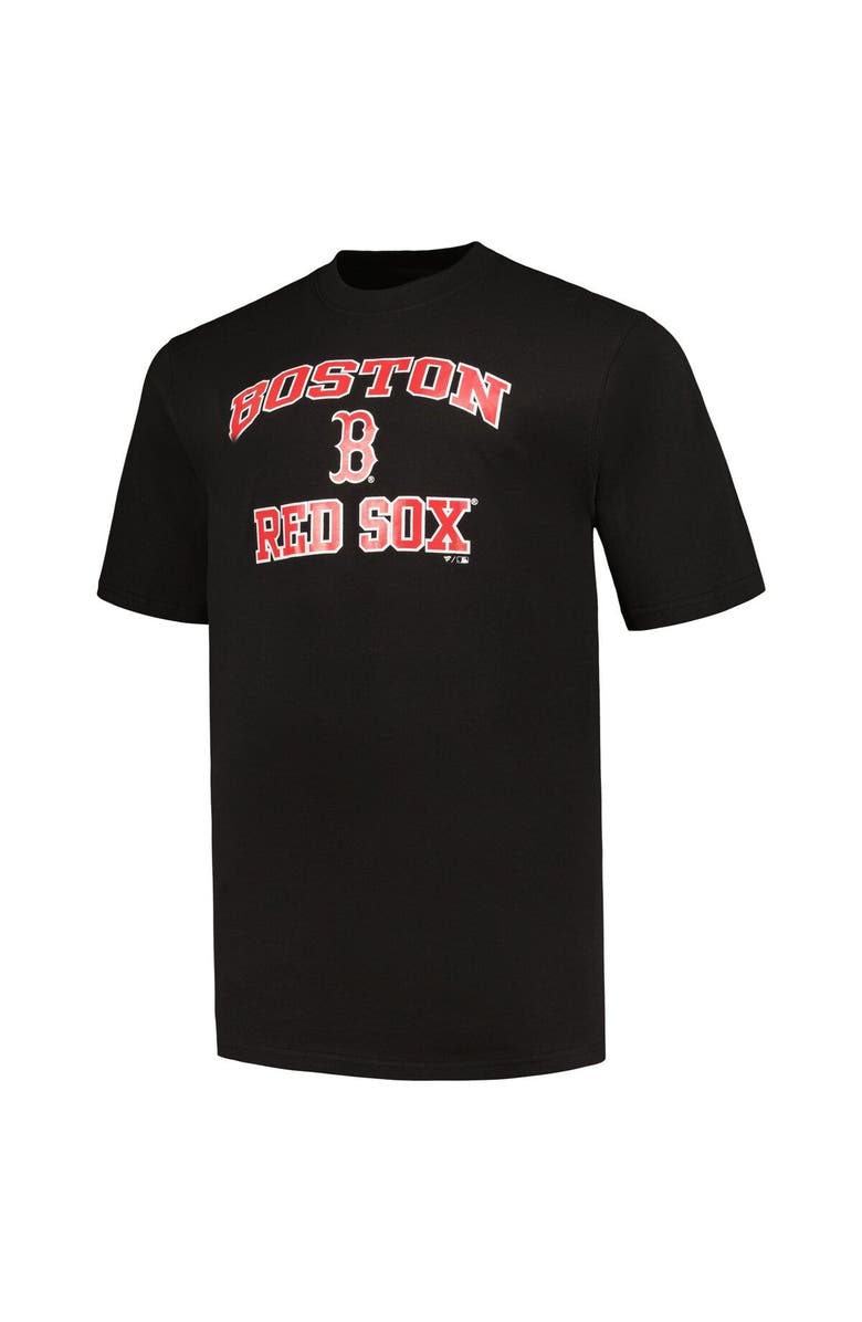 PROFILE Men's Profile Black/Heather Gray Boston Red Sox Big & Tall T-Shirt Combo Pack, Alternate, color, Black