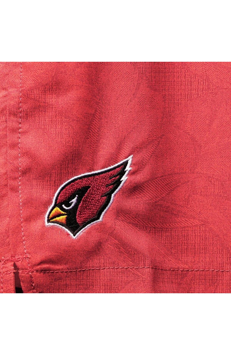 Tommy Bahama Men's Tommy Bahama Cardinal Arizona Cardinals Team Naples Layered Leaves Swim Trunks, Alternate, color, Cardinal