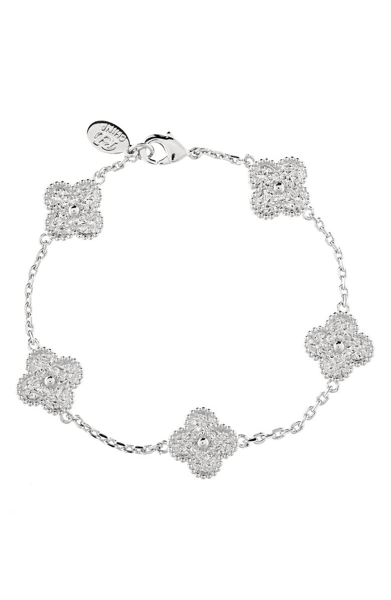 RIVKA FRIEDMAN Clover Station Bracelet, Main, color,