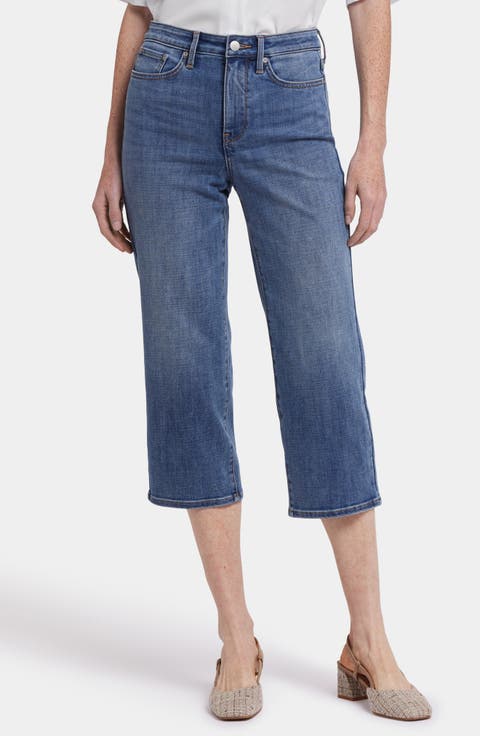 Joni High Waist Relaxed Capri Jeans (Majorca Bay)