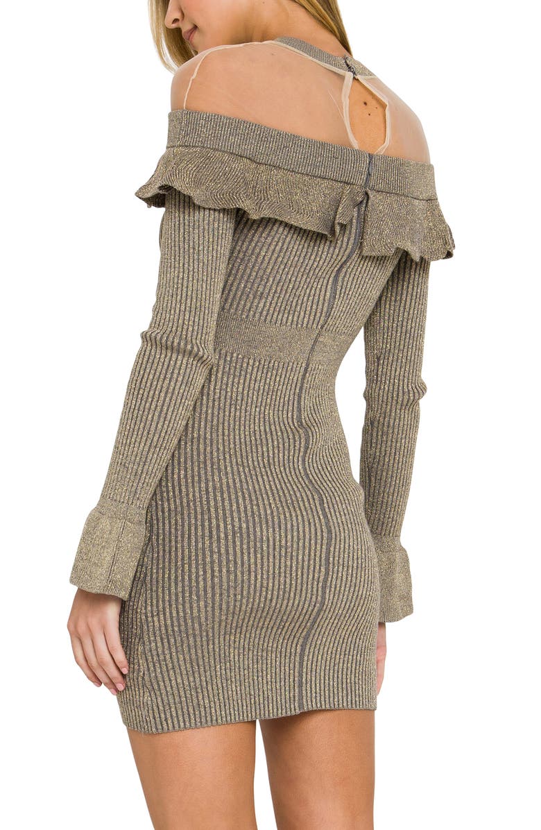 Endless Rose Off the Shoulder Illusion Dress, Alternate, color, 