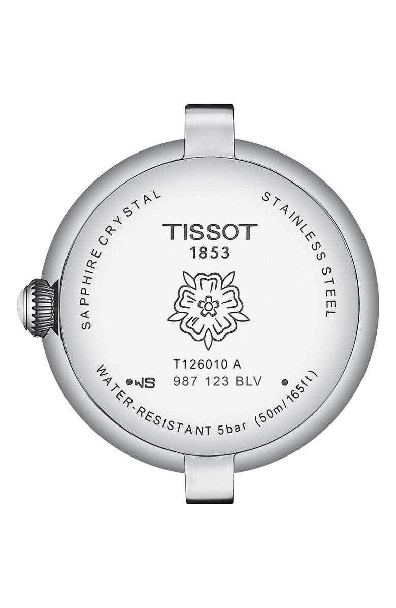 Tissot Bellissima Leather Strap Watch, 26mm, Alternate, color, Pink