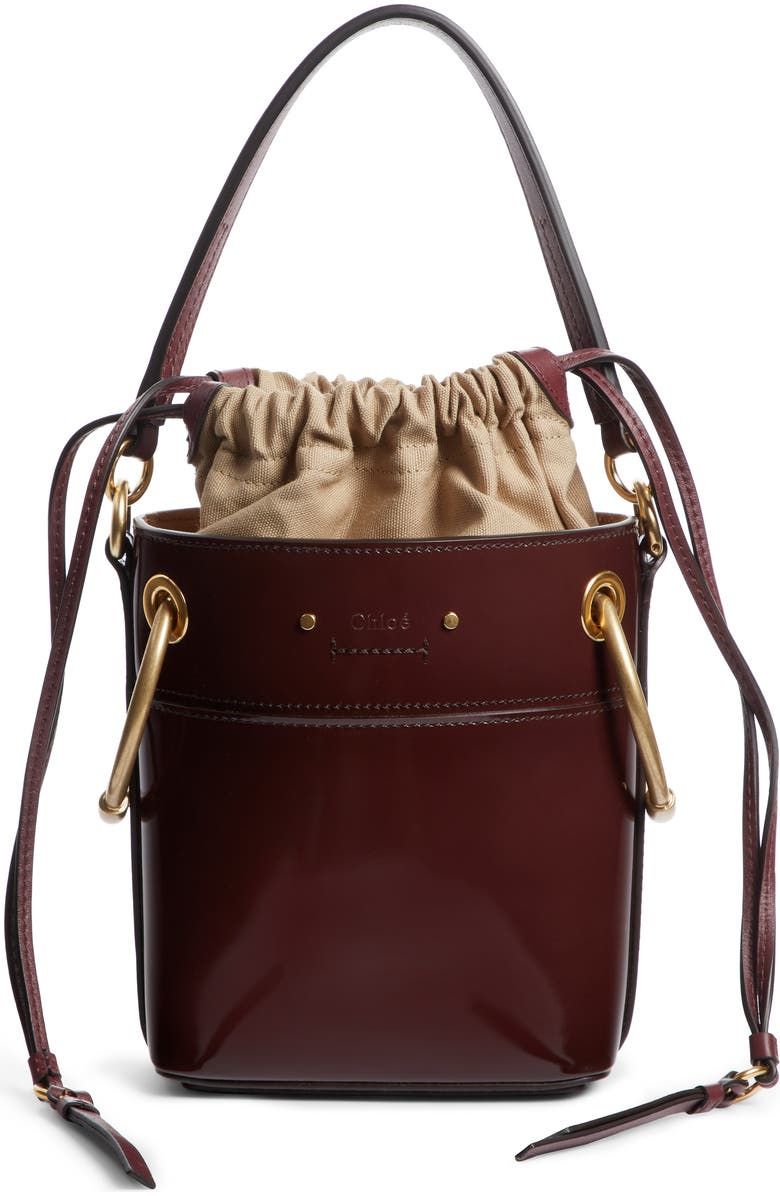 Chloé Small Roy Leather Bucket Bag, Alternate, color,