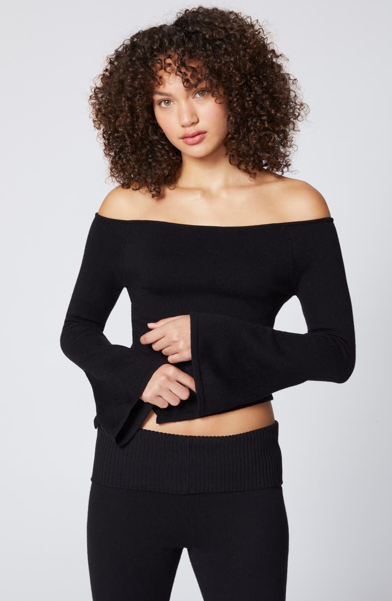 Florence by Mills Boat Neck Sweater, Alternate, color, Black