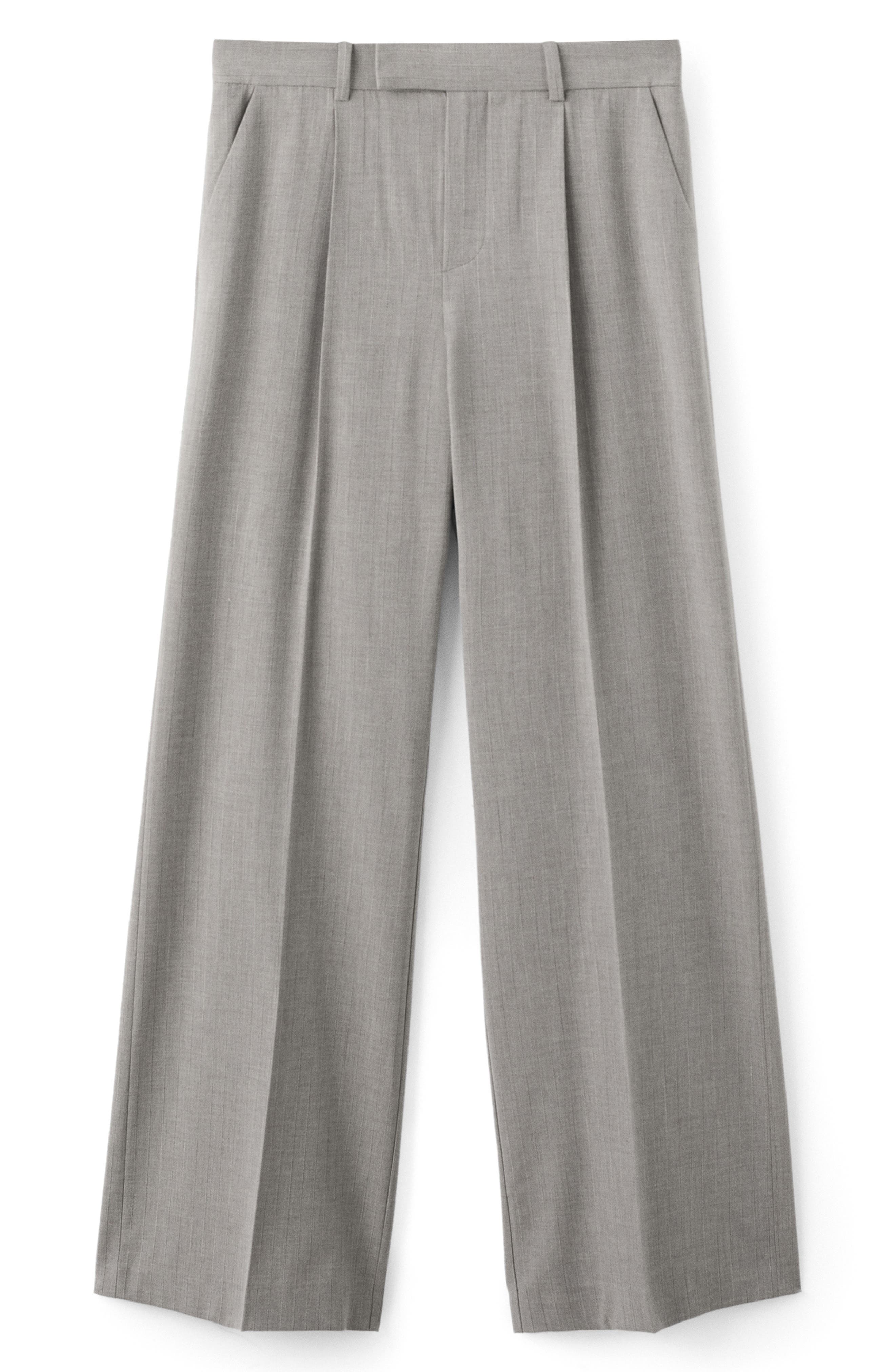 Pleated Straight Leg Pants - image 2