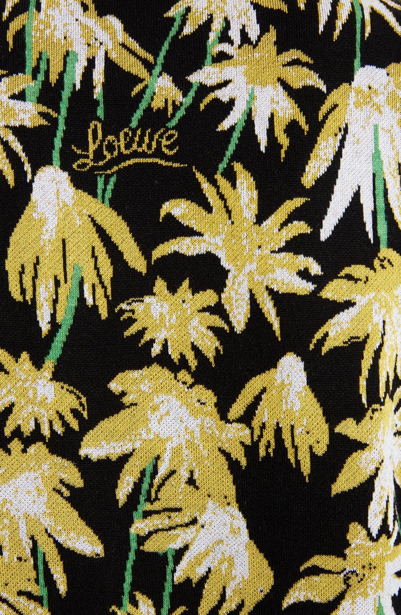 Loewe Daisy Jacquard Crop Sweater, Alternate, color, 