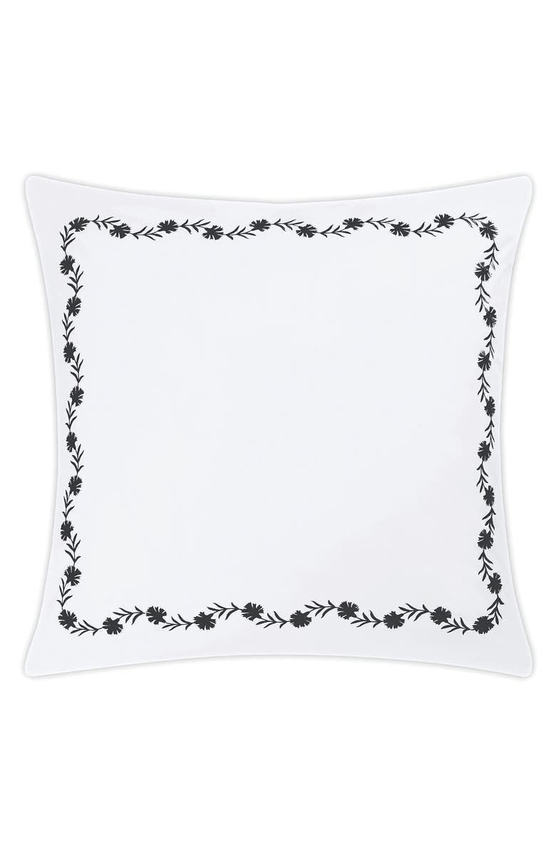 Matouk Daphne Floral Embroidered Euro Sham, Main, color, 