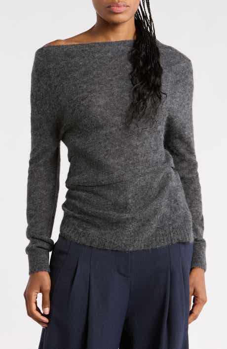 Freya One-Shoulder Alpaca-Blend Sweater
