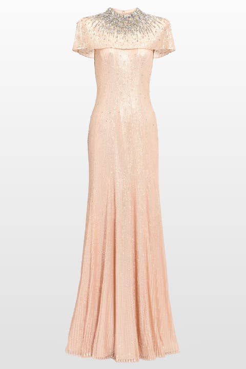 Radiant Sequin-Embellished Gown