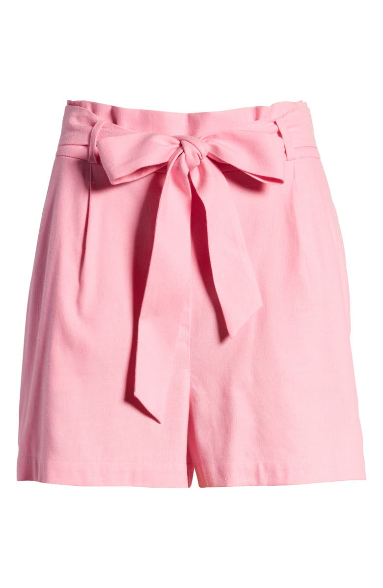 Halogen<sup>®</sup> Tie Paperbag Waist Shorts, Alternate, color, 