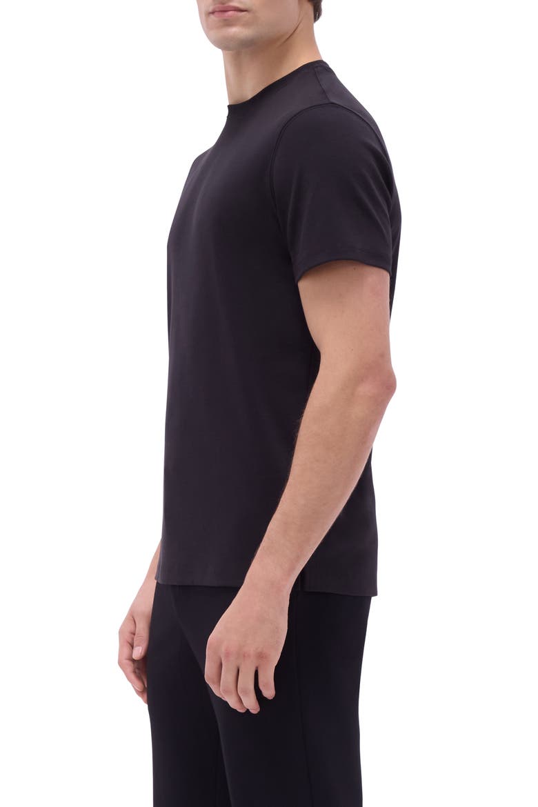 Hank Solid Pima Cotton T-Shirt, Alternate, color, BLACK