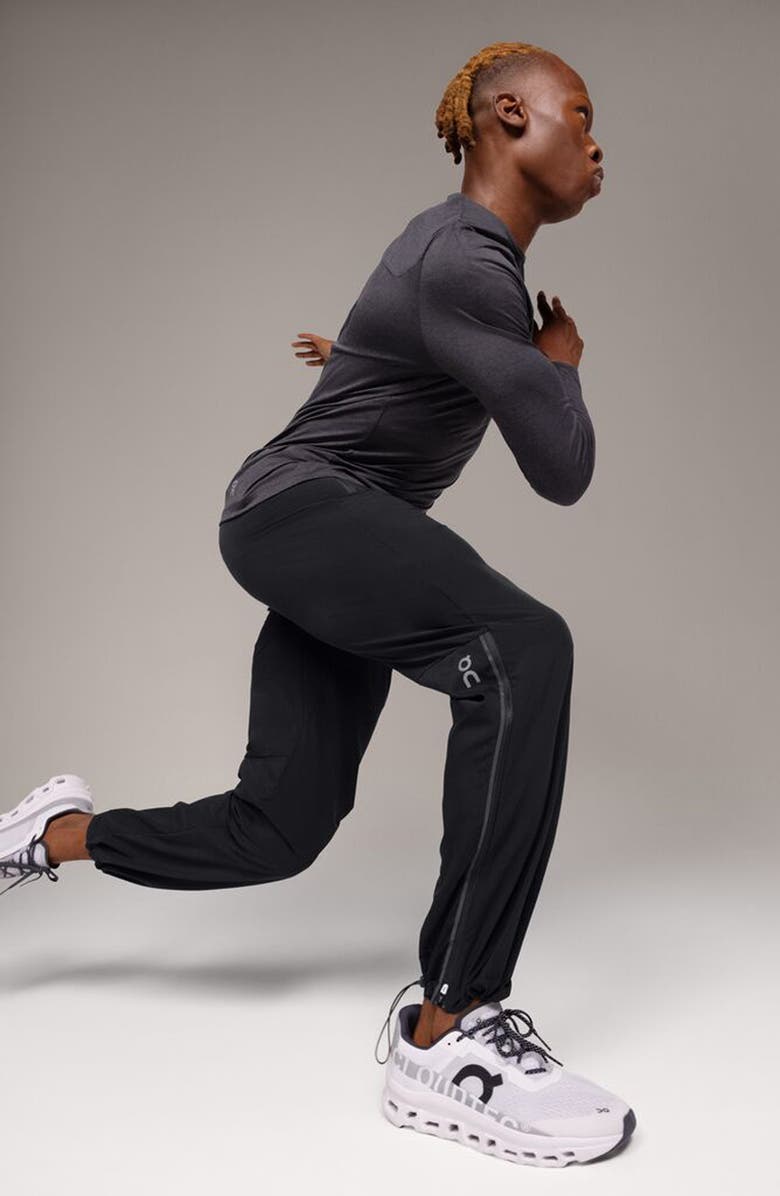 On Performance Track Pants, Alternate, color, Black