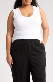 James Perse V-Neck Cotton Tank