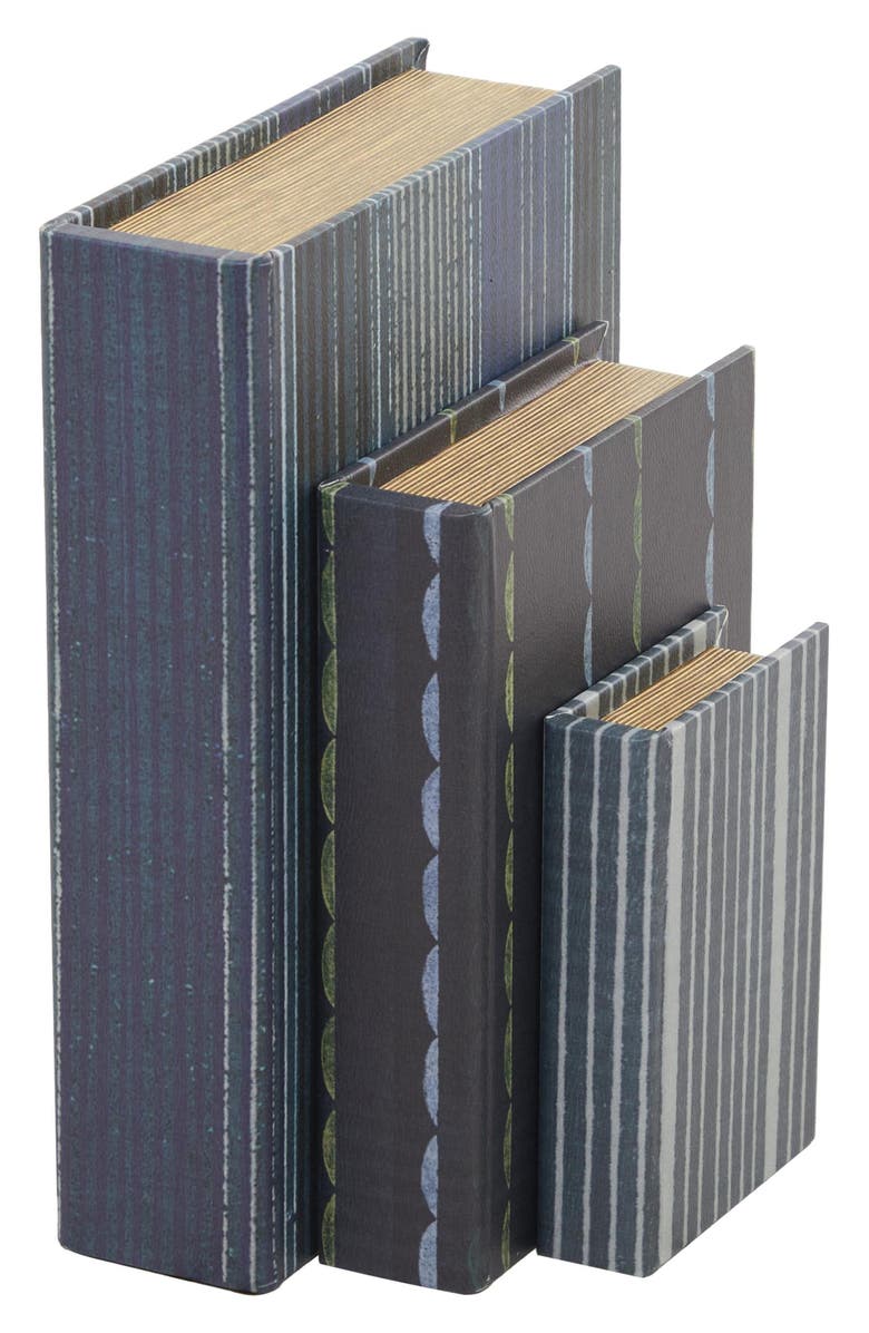 SONOMA SAGE HOME Set of 3 Faux Book Boxes, Main, color, 
