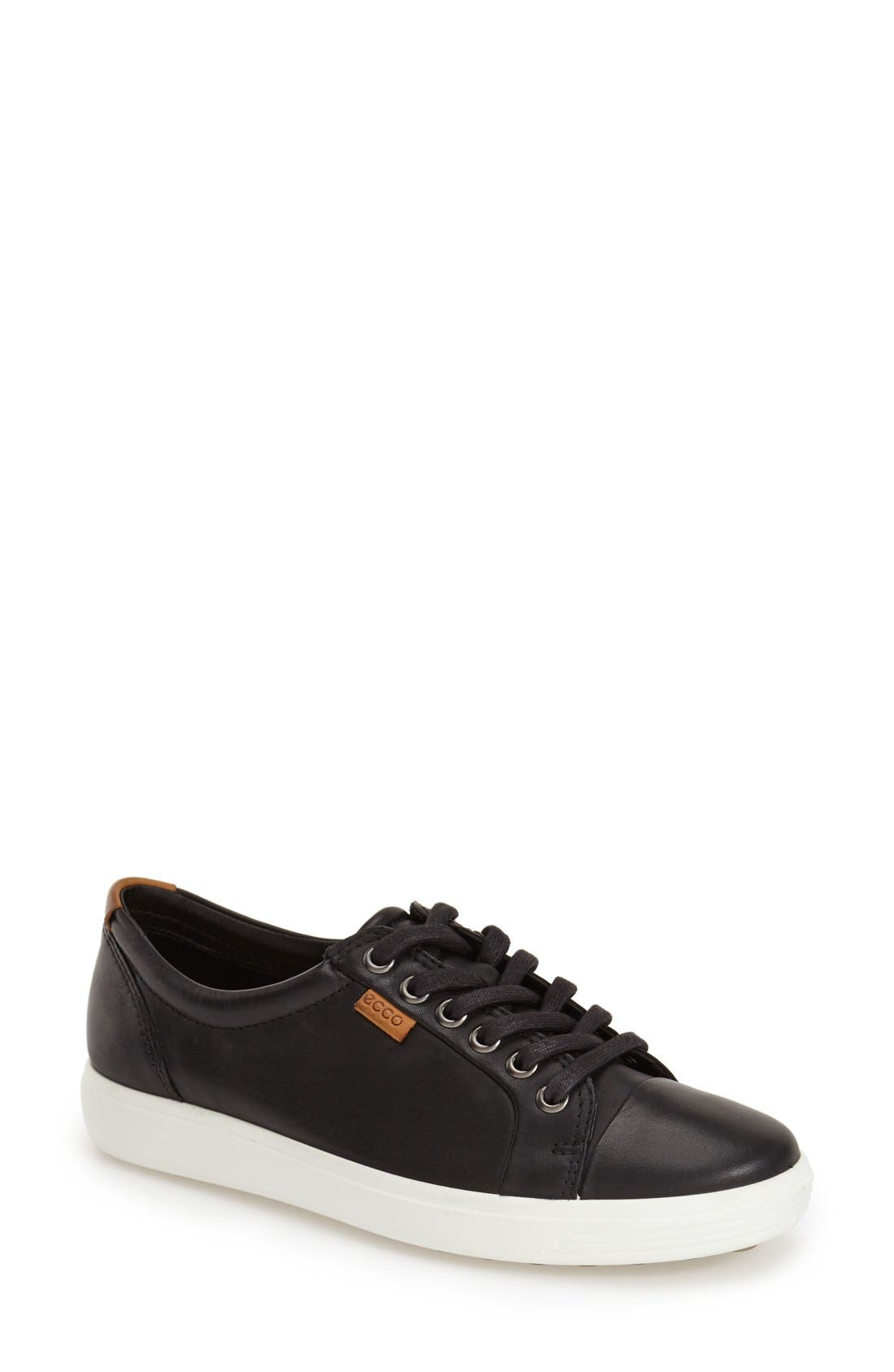 ECCO Soft 7 Sneaker, Main, color, Black