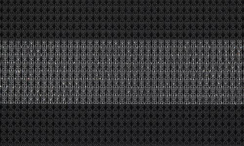 Dainty Home Set Of 6 Vinyl Placemats In Center Stripe Sparkles Black