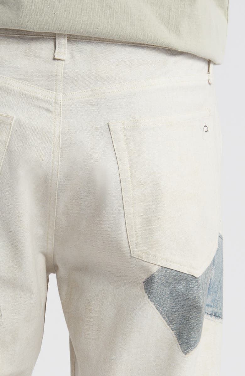 rag & bone Fit 3 Miramar Patchwork Canvas Straight Leg Jeans, Alternate, color, 
